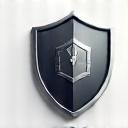 Ícono abstracto de un escudo protector.